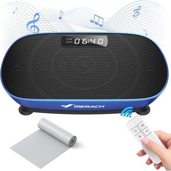 MERACH MR-2398L2 Blue Vibration Plate with LED Display for Home Workouts - Picture 2 of 8